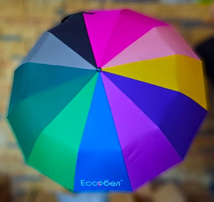Зонт радуга с лого