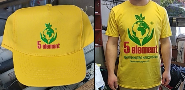 кепки и футболки промо с логотипом