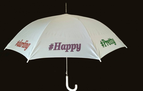 Зонт с логотипом на всех клиньях