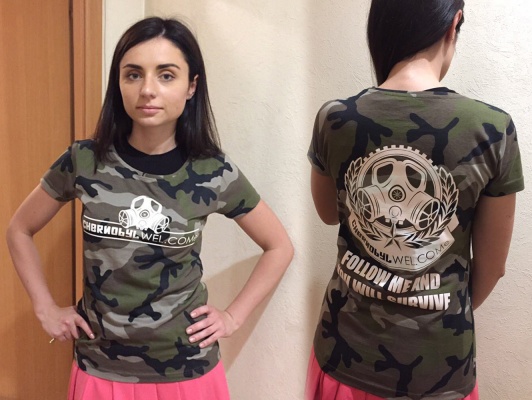 Камуфляжные футболки для походов в Чернобыль