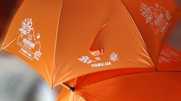 Зонтики с логотипом, печать на зонтиках