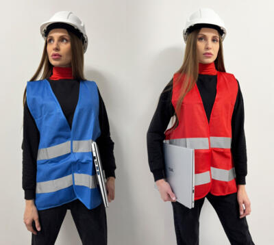 Печать на жилетах светотражающих