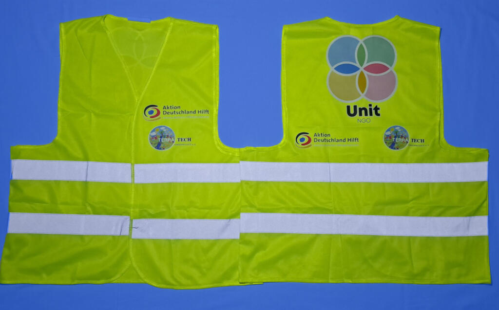 Світловідбивний жилет із кольоровим нанесенням логотипу