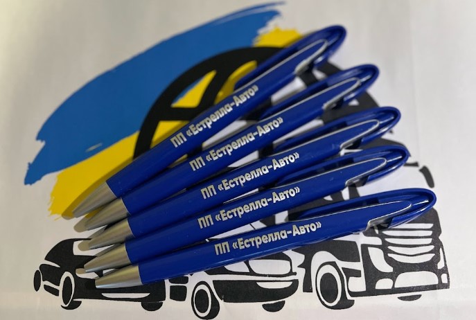 Печать логотипа на ручках в Киеве