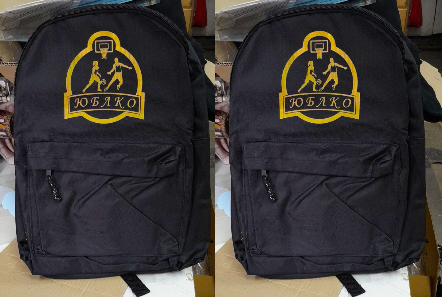Черные рюкзаки с логотипом на заказ