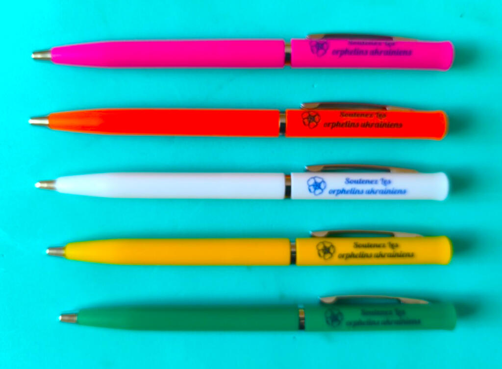 Цветные ручки с логотипом