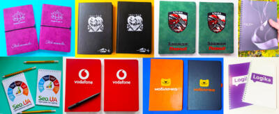 Блокноты с логотипом