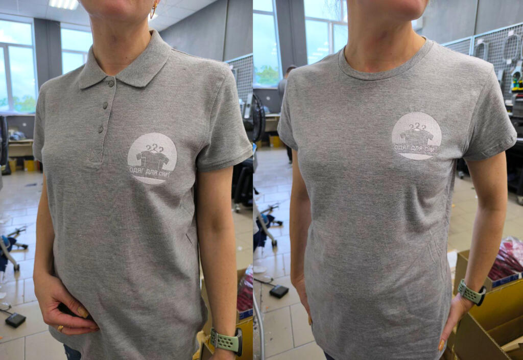 Жіночі сірі поло з вишивкою