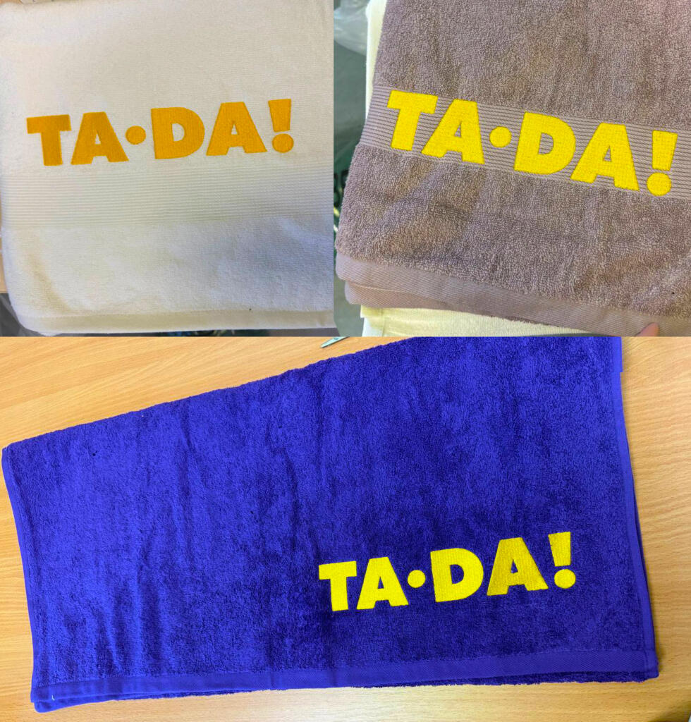 Кольорові рушники з логотипом