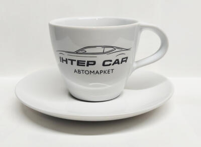 Кофейная чашка с деколью