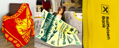 Пледы с логотипом