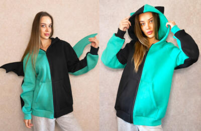 Худи с ушками, толстовки с крыльями