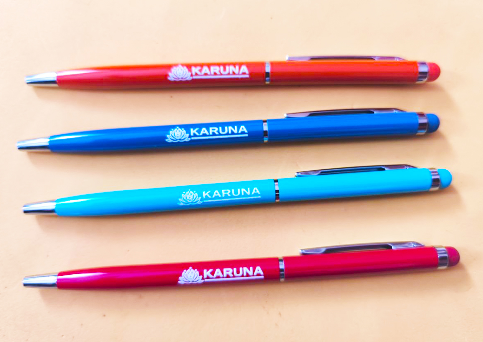 Металлические ручку с уф печатью